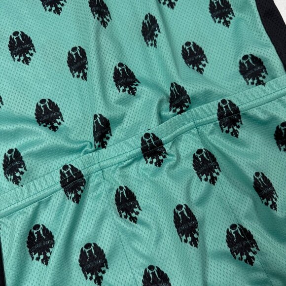 SIZE MEDIUM M Bianchi Dama Peloton Jersey Voler USA Green Black Cycling Race - Picture 8 of 10